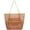Khaki, variant on Kukuzhu Mesh Beach Tote Bag for Women Multiple Pockets Shoulder Handbag Travel Shopper Swimming Bag Accessories Pool Bag