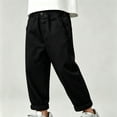 thumbnail image 2 of Edvintorg Boys' Pants 2026 Winter Elastic Waist Casual Cotton Pants with Pockets Outdoors Joggers For Boys Kids 1-10 Years, 2 of 5