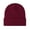 Wine Red, variant on Waroomhouse Winter Unisex Knitted Hat Stretchy Folded Brim Thickened Solid Color Ear Protection Warm Daily Wear Cap Outdoor Skiing Skating Headwear
