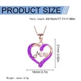 thumbnail image 3 of FENGGHAO Mothers Day Heart Pendant Necklace with Mom Letter Dainty Aluminum Alloy Jewelry Adjustable Chain Pink Tone Gift for Mom, 3 of 7
