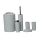 thumbnail image 4 of Juego de accesorios de baño de 6 piezas, dispensador de jabón, bote de basura, abrillantador, práctico Gris, 4 of 9