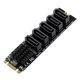 thumbnail image 2 of De Expansion SATA3 6GBPS 5 Puerto Baoblaze Soporte HDD Disco Duro Interno tarjeta de expansion, 2 of 8
