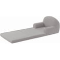 thumbnail image 2 of Towallmark Kids Sofa Chair, 2-in-1 Convertible Toddler Couch Lounge, Comfy Fold Out Teddy Fleece Fabric Children's Sofa Bed for Playroom, Bedroom, Nursery, Gift for Boys & Girls, Grey, 2 of 7