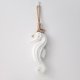 thumbnail image 4 of Colgante de caballito de mar de madera, adorno de caballito de mar, decoración náutica de madera, estatua de caballito de mar para colgar en la pared, color blanco, 4 of 4
