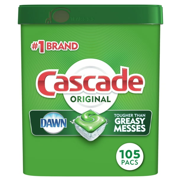 Cascade Pacs Dishwasher Detergents, Fresh Scent, 57 Ounce, 105 Count