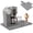 Gray, variant on Sliding Pad for Ice Cream and Soft Serve Maker NC700/701/500/300 25"x15" Countertop Mat Silicone Mat with Drainage Groove Thickened Design to Reduce Vibration Noise,Black
