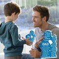 thumbnail image 2 of Adornos de contorno transparentes de acrílico para escritorio, ideales como regalo del Día del Padre y como adorno de escritorio para el cumpleaños del padre., 2 of 6