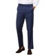 thumbnail image 4 of Pantalones de rayas Inspire Chic para hombre, corte slim, pantalones formales de frente plano, 36 azul, 4 of 5