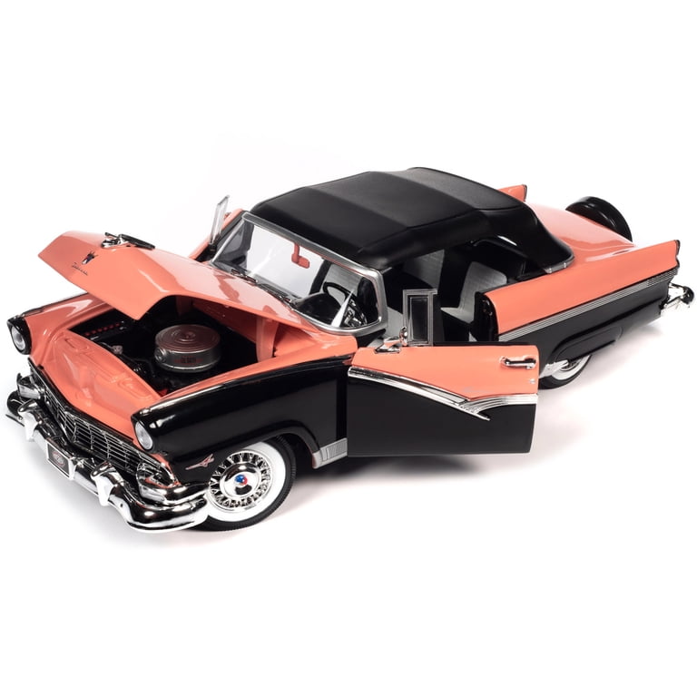 1956 Ford Fairlane Sunliner Convertible Soft Top Up Sunset Coral