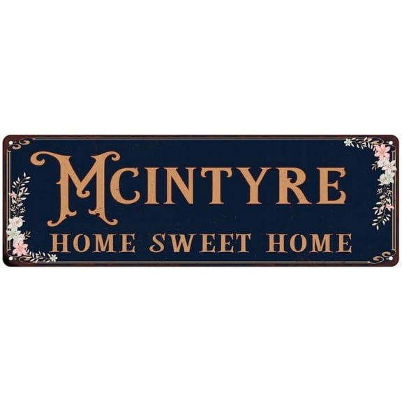 MCINTYRE Home Sweet Home Victorian 6x18 Metal Sign 106180046904