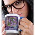 thumbnail image 2 of 3dRose, Blue Vervain, Thank you, 11oz Two-Tone Blue Mug, 2 of 7