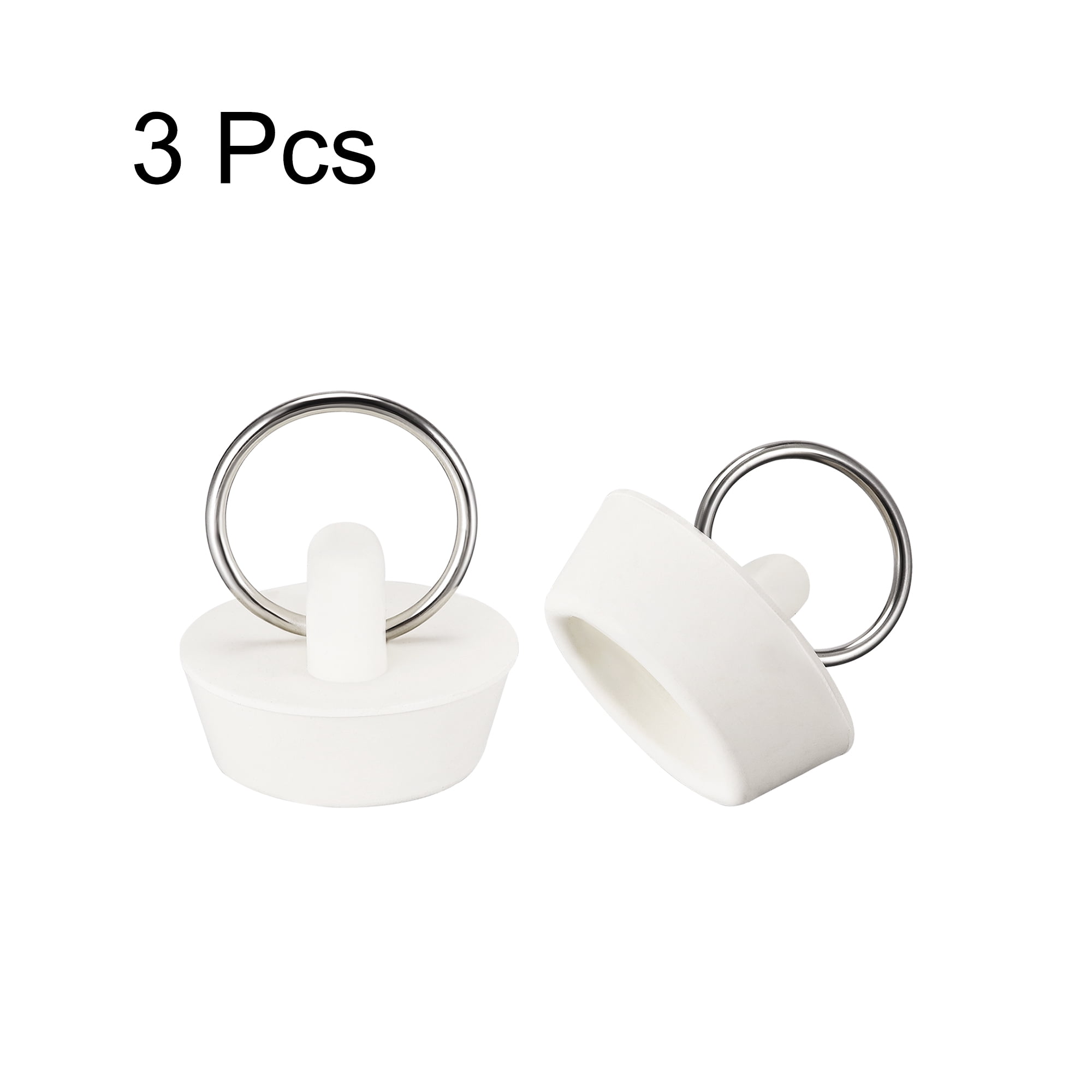 Unique Bargains Rubber Plug Drain Stopper with Hanging Ring for Bathtub 0.91"x1.10"x0.39"
