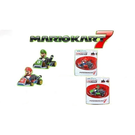 Mario Kart 7 Pullback Racers From Tomy 2 Different Mario &