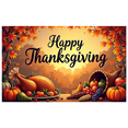 thumbnail image 4 of LUUFILx Thanksgiving Backdrop Banner with Pumpkins Leaves and Turkey for Party Decorations Photography Props Autumn Festival Background, 4 of 9