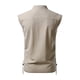 thumbnail image 4 of 2025 Camisa hippie de playa sin mangas para hombre - Mezcla de lino, cuello alto, ligera - Boho veraniego, S-XXL, 4 of 5