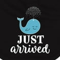 thumbnail image 3 of Inktastic Just Arrived Baby Boy Whale Newborn Bib, 3 of 3