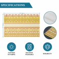 thumbnail image 6 of Yellow Khaki Boho Placemats Set of 8, Vintage Ethnic Tribe Abstract Art Placemats for Dining Table, Place Mats for Kitchen Tabletop, Waterproof Wipeable Dining Table Mats Set, 6 of 9