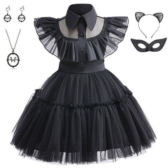 Toddler Baby Girls Dress up for Wednesday Kids Party Dress for Addam 18M-6Years