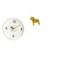 thumbnail image 1 of Reloj de pared redondo contemporáneo con números y escultura de caballo Dala sueco para decoración de estanterías, oficinas, salas de estudio, 1 of 8