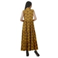 thumbnail image 4 of Moomaya Robe Chemise Longue Femmes Imprimée Sans Manches Robe d'Été Chemise à Boutons, 4 of 4