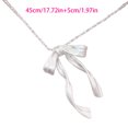 thumbnail image 2 of Fashionable Collarbone Chain with Delicate Bowknot Pendant Unique and Sophisticated Neckchain for Fashion Enthusiasts, 2 of 9