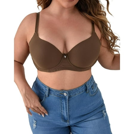 

A Piece Coffee Brown Plus Size Bras & Bralettes (Women s)