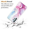 thumbnail image 4 of Allytech Compatible with Samsung Galaxy A33 5G Case, Marble Design Series Case for Women Boys Girls Soft Slim TPU Shockproof Cover for Samsung Galaxy A33 5G, Pink Blue Marble, 4 of 7