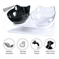 thumbnail image 2 of Dispensador Comedero Bebedero de Alimento Para Perros Gatos, Color Negro con Transparente, 2 of 5