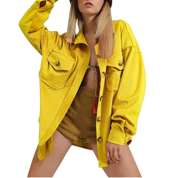 Shackets for Women 2025 Long Sleeve Loose Shirts Solid Blouse Tops Button Down Fall Coats Trendy Casual Shackets Plaid Fashion Soft Lightweight Outwear Coats