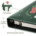 thumbnail image 3 of FORMRS 3 Ring Photo Album 4"x6" Self Adhesive Large Capacity PU Leather Cover, Christmas Dog, 3 of 8