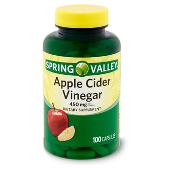 Spring Valley Apple Cider Vinegar s, 450mg, 100 Count