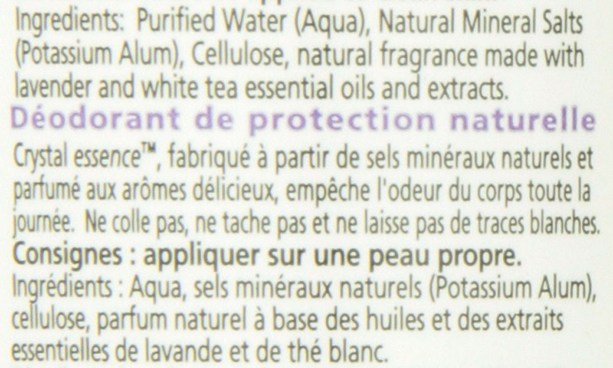 CRYSTAL essence Mineral Deodorant Roll-On - Lavender and White Tea (2.25 fl oz) - 12 Pack
