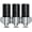 Black Set of 3, variant on CZQ 3 in 1 Chamber Wall Mounted Bathroom Shower Pump Dispenser Dispensers for The Shower Shampoo and Conditioner Dispenser Shower Dispenser 3 Chamber no Drill(17.6 oz Triple Colourless)
