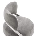 thumbnail image 3 of Aura Modern Accent Chair // Gray and Chrome, 3 of 4