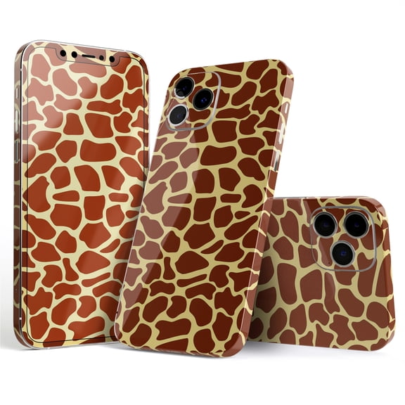 DesignSkinz Simple Vector Giraffe Print Full-Body Skin Decal Wrap Cover for iPhone 16