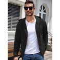 thumbnail image 5 of COOFANDY Men's Full Zip Hoodie Sweatshirt Jacket Casual Long Sleeve Hoodie Lightweight Warm Sweater Coat for Fall Winter Daily Wear, 5 of 9
