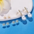 thumbnail image 2 of Pendientes Moconar de silicona plateada para orejas caídas o tachuelas, 2 of 7