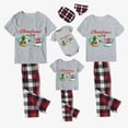 thumbnail image 2 of Pijamas familiares navideños a juego, conjuntos de pijamas grises con gafas de sol, Navidad en julio, 2 of 4