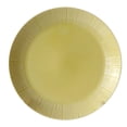 thumbnail image 1 of Plato redondo de cerámica con relieve, color amarillo, ideal para el hogar., 1 of 9