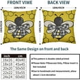 thumbnail image 4 of Summer Pillow Covers 18x18 Set of 2 Yellow Bee Kind Honeycomb Buffalo Plaid Bowknot Outdoor Decorative Throw Pillows Farmhouse Pillowcases Linen Cushion Case Decor for Home Sofa Couch Bed, 4 of 6