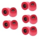 thumbnail image 1 of 10 tapones de repuesto para auriculares con espuma viscoelástica que bloquean el ruido ambiental. rojo, 1 of 6