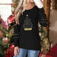 thumbnail image 6 of Christmas Shirts for Women Funny Merry Christmas Graphic T Shirts V Neck Long Sleeve Xmas Tops Blouse, 6 of 7