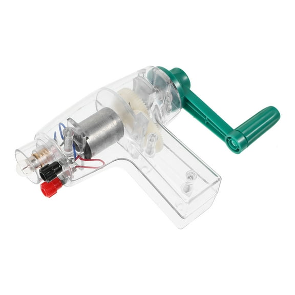 Minkissy Handheld Crank Generator Kit for Science Experiments Projects Educational Electricity Power Supply
