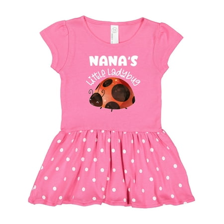 

Inktastic Nana s Little Ladybug Gift Toddler Girl Dress