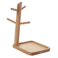 thumbnail image 2 of Bandeja de madera para guardar llaves, atractiva bandeja organizadora para anillos, artículos diversos y relojes. Pequeño, 2 of 9