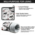 thumbnail image 7 of Scribble Dogs Kitchen Oven Mitt and Pot Holder Sets 2 Pcs for Baking, Cooking and Grilling, Heat Resistant Up To 392 °F, 7 of 7