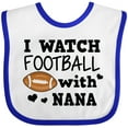 thumbnail image 3 of Inktastic I Watch Football with My Nana Boys Baby Bib, 3 of 4