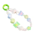 thumbnail image 3 of Milageto Beaded Key Bracelet Creative Hanging Ornament Car Keychain Holder Girls Kids Blue Green, 3 of 8