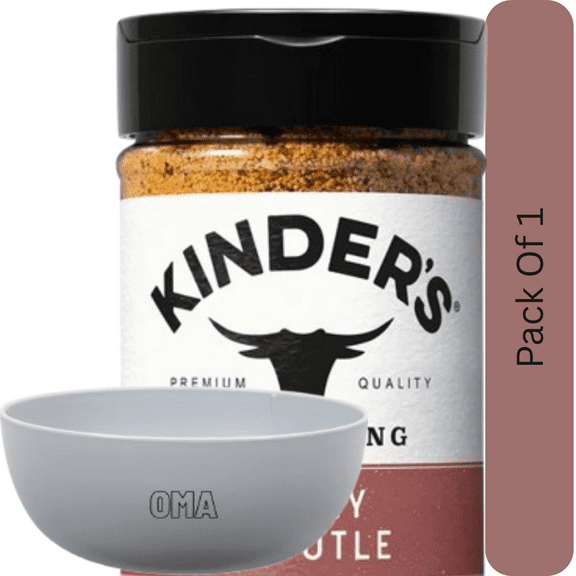 Kinder's Honey Chipotle Seasoning, 10 oz. With White Bowl By OMA