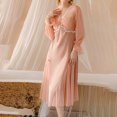 thumbnail image 3 of Kureaily Ladies Can Wear Long Casual Nightgown Home Wear With Net Lace And Breast Pads Sleepwear Pajama Dress, 3 of 6